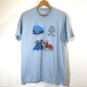 Vintage 80s North Carolina Medieval Fair T Shirt
